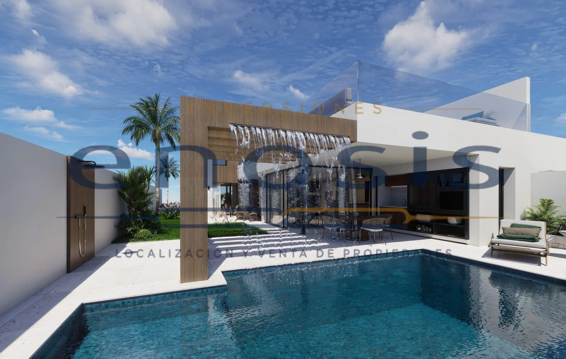 Exclusiva villa en primera línea de lago en Santa Rosalía